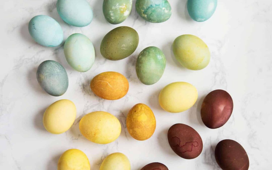 Naturally Dyed Easter Eggs